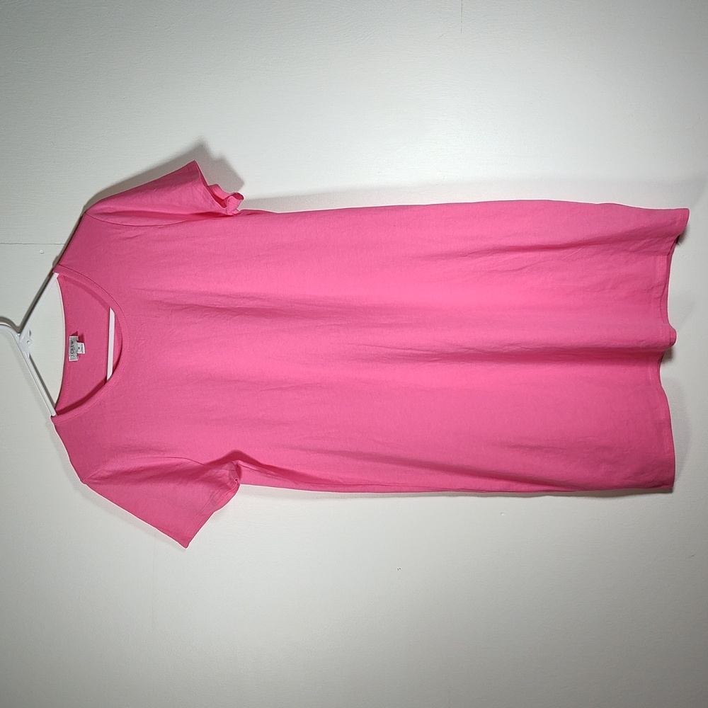 J. Crew Short Sleeve T-Shirt Dress in bright pink M